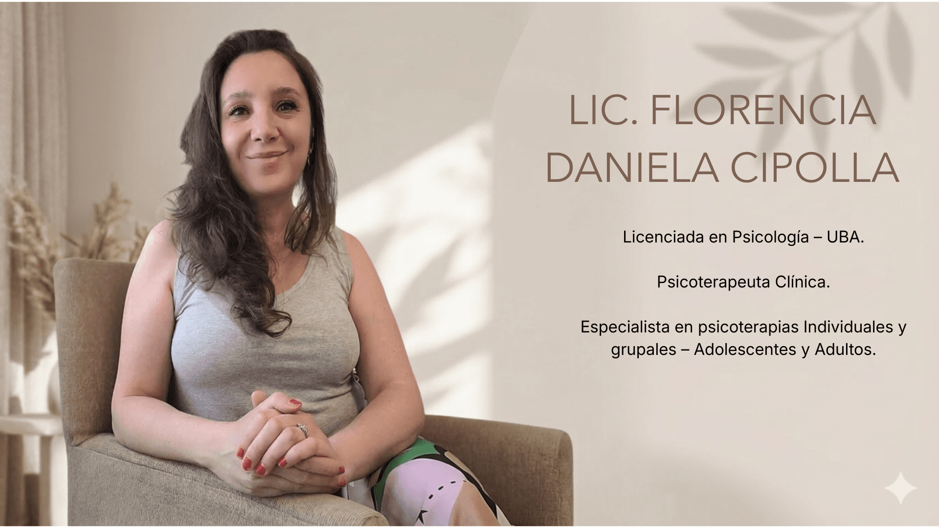 Lic. Florencia Daniela Cipolla